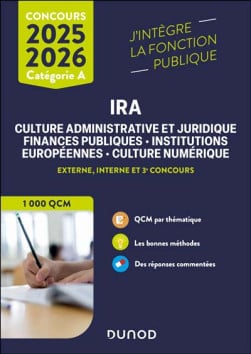 IRA : externe, interne et 3e concours - Concours catégorie A 2025-2026