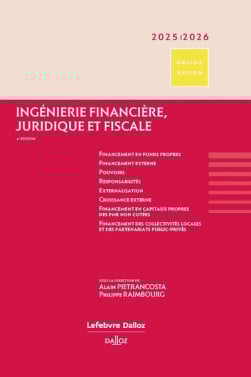 Ingénierie financière, fiscale et juridique 2025-2026