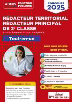 Rédacteur territorial, rédacteur principal de 2e classe : concours 2025