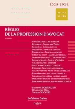 Règles de la profession d'avocat 2025-2026