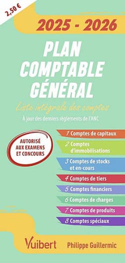 Plan comptable général 2025-2026
