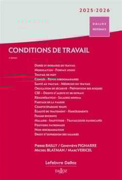 Conditions de travail 2025-2026