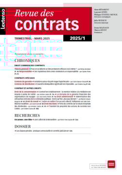 Revue des Contrats 01/2025