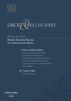 Droit & philosophie : Institut Michel Villey 2025
