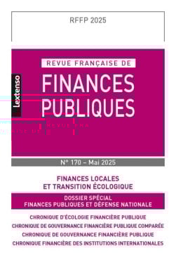 Revue française de Finances Publiques 170/2025