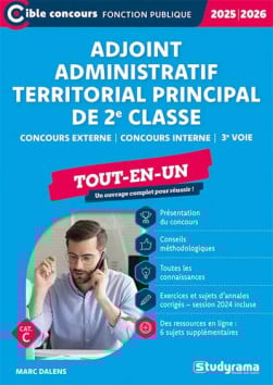 Adjoint administratif territorial principal de 2e classe 2025-2026
