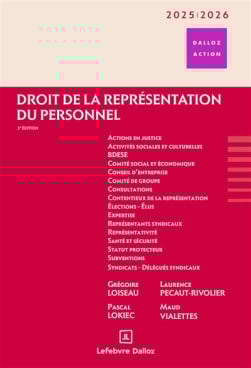 Droit de la représentation du personnel 2025-2026