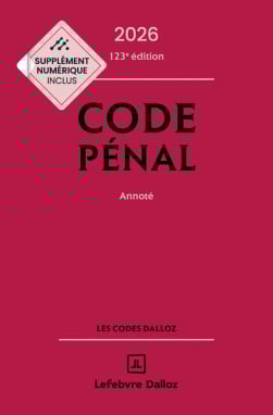 Code pénal annoté - Édition classique 2026 (1 livre + 1 livret)