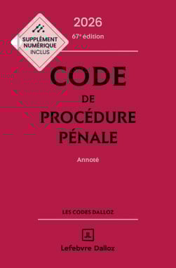 Code de procédure pénale annoté - Édition classique 2026 (1 livre + 1 livret)