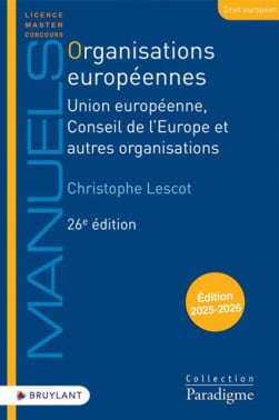 Organisations européennes - Édition 2025-2026