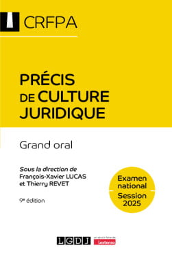 CRFPA - Précis de culture juridique - Examen national Session 2025