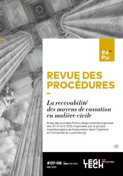 La recevabilité des moyens de cassation en matière civile