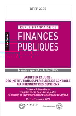 Revue française de Finances Publiques HS n° 1-2025