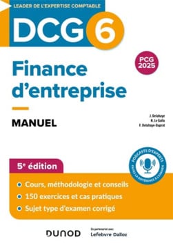 DCG 6 finance d'entreprise : manuel