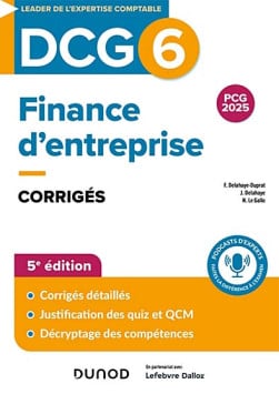 DCG 6 finance d'entreprise : corrigés