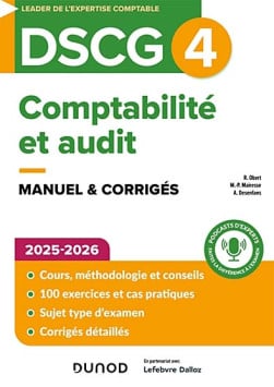 DSCG 4 comptabilité et audit : manuel & corrigés 2025-2026