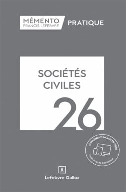 Mémento sociétés civiles 2026