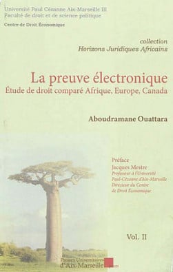 La preuve électronique - Aboudramane Ouattara | Lgdj.fr
