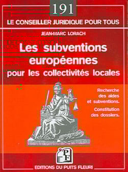 Les subventions européennes  - Jean-Marc Lorach | Lgdj.fr