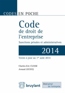 Code de droit de l'entreprise 2014