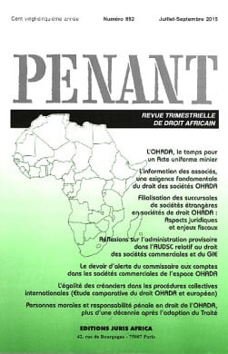 Penant, juillet-septembre 2015 N°892