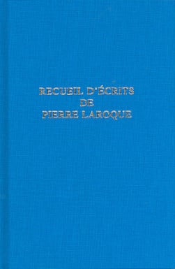 Recueil d'écrits de Pierre Laroque
