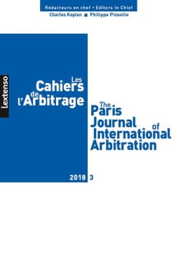 Les cahiers de l'Arbitrage N°3-2018