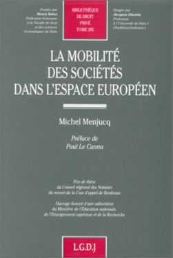 La mobilité des sociétés dans l'espace européen