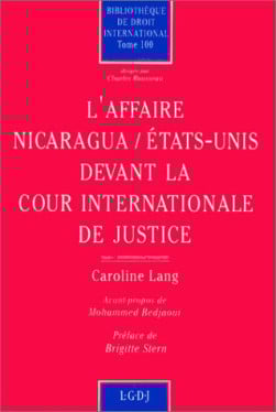 L'affaire Nicaragua/États-Unis devant la Cour internationale de justice -  Lang | Lgdj.fr