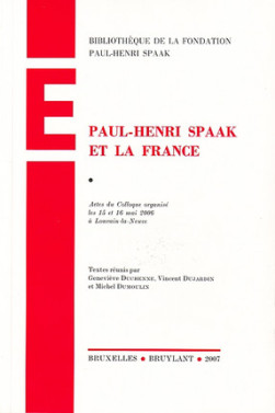 Paul-Henri Spaak et la France