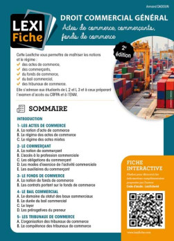 Droit commercial général (fascicule)